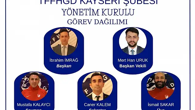 TFFHGD Kayseri Şubesi'nde yeni dönem