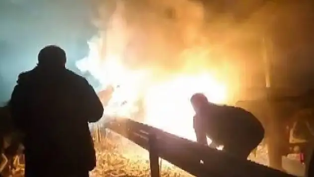 Sivas'ta korkutan yangın