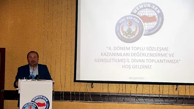 TOÇ-BİR-SEN Genel Başkan Yardımcısı Hüseyin Öztürk: