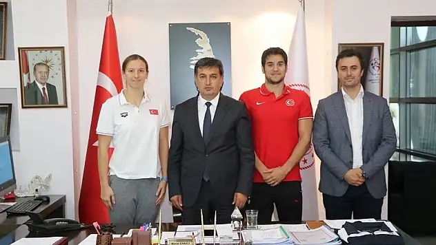 TOHM sporcularından Eskici'ye ziyaret