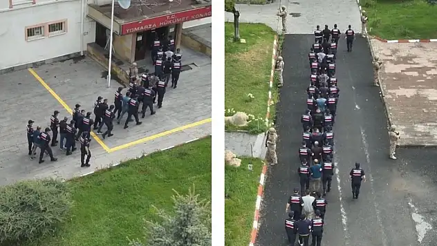Tomarza'da 13 şüpheliden 12'si tutuklandı!