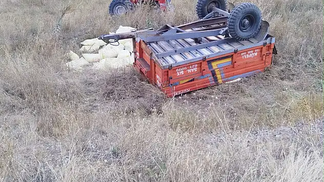 Kayseri'de traktör şarampole yuvarlandı: 1 ölü