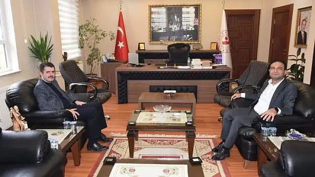 Kaymakam Cebeci, Develi Kaymakam'ı Aslan'ı ziyaret etti