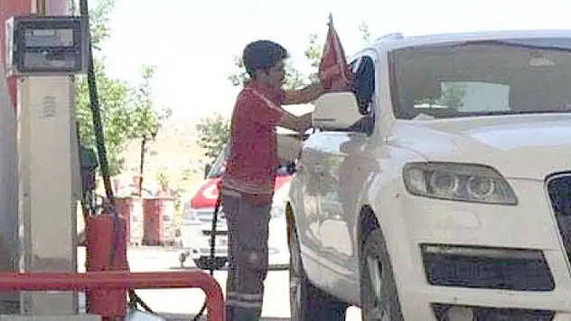 TP 'Milli İrade'ye destek için 3 bin bayrak dağıttı