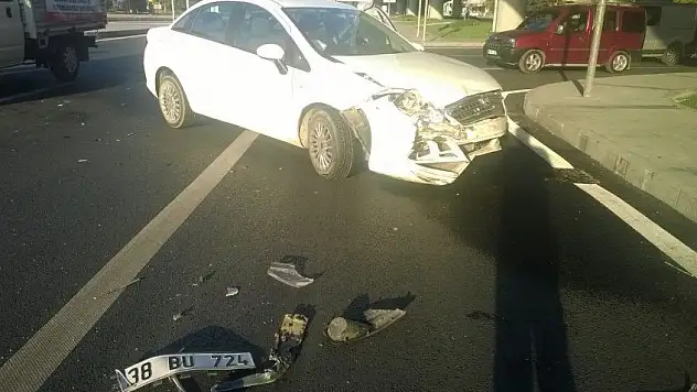 Trafik kazası 1 yaralı