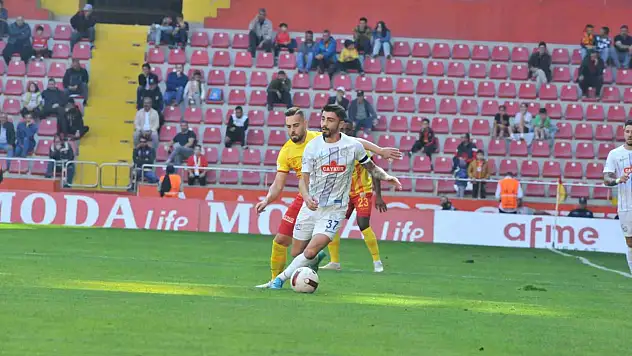 İlk yarı Kayserispor'un üstünlüğü ile tamamlandı