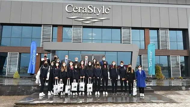 Turkuaz Seramik OSB'den sponsor ziyareti