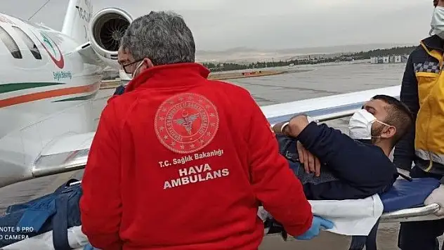 Uçak ambulans Hızır gibi yetişti
