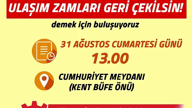 Ulaşıma yapılan zammı protesto edip, imza toplayacaklar