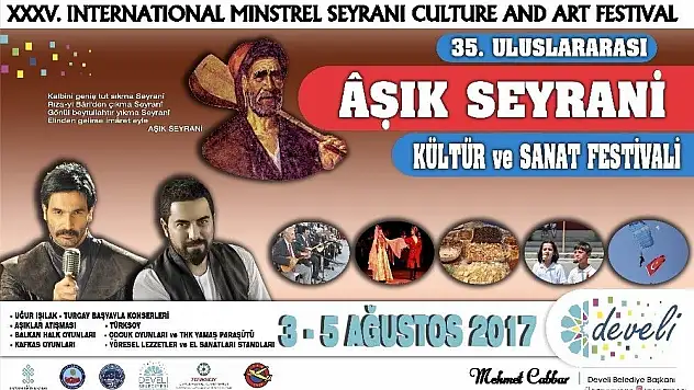 Uluslar-arası Aşık Seyrani Festivali başlıyor