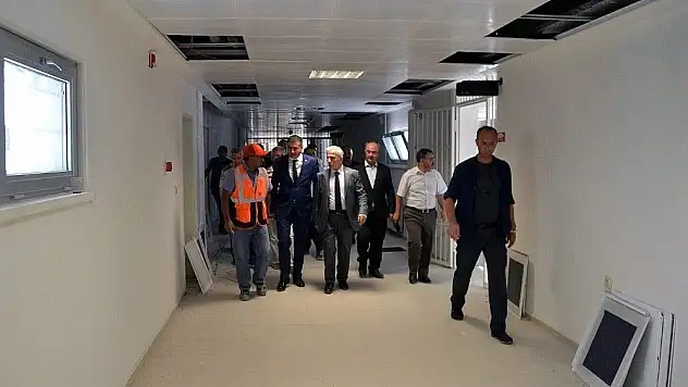 Vali Kamçı Bünyan Cezaevi'nde incelemelerde bulundu