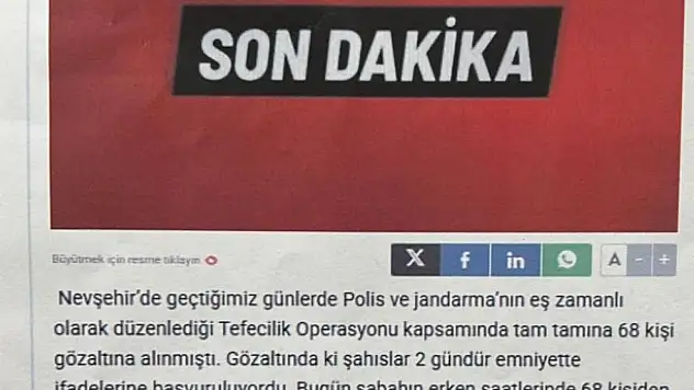 Kent Haber Genel Yayın Yönetmeni gözaltına alındı