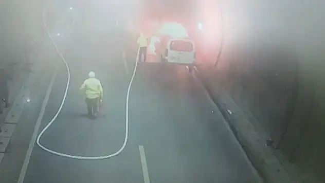 Kahramanmaraş'ta tünelde korkutan yangın