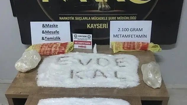 17 yaşındaki kurye 2 bin 100 gram uyuşturucu ile yakalandı
