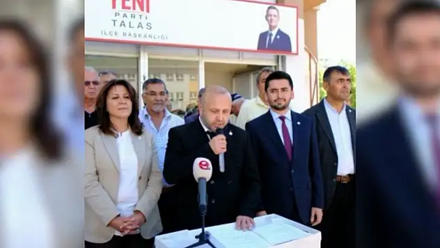 YENİ Parti'de Talas için ilk aday belli oldu