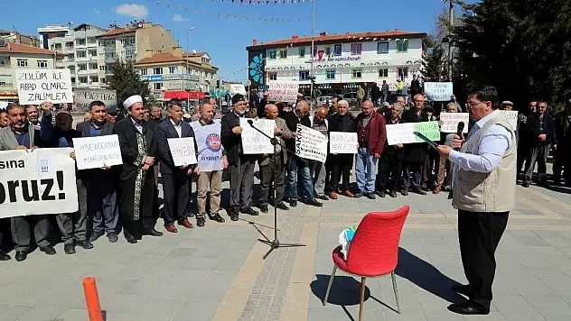 Yeni Zelanda'daki terör saldırısı Develi'de protesto edildi