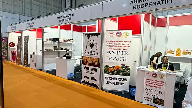 Kayseri Kadın Kooperatifleri uluslararası fuarda göz kamaştırdı
