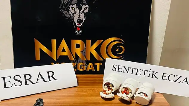 165 adet sentetik ecza maddesi yakalandı!