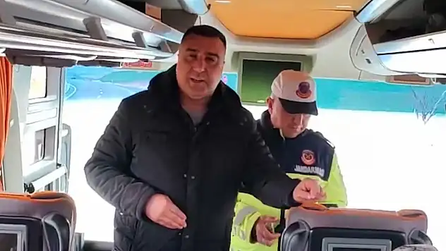 Yolcu gibi bindi denetim yaptı