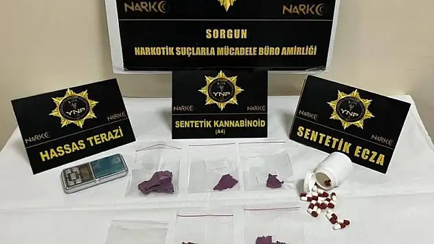 Yozgat'ta uyuşturucu operasyonu!