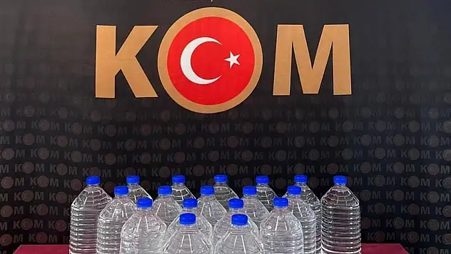 100 litre kaçak alkol ele geçirildi!