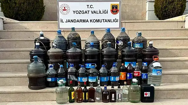 Jandarmadan kaçak alkol operasyonu