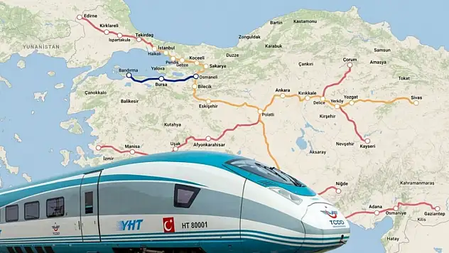 Yüksek Hızlı Tren Hattı'nda güzel haber geldi! Kayseri, Bursa'ya bağlanıyor