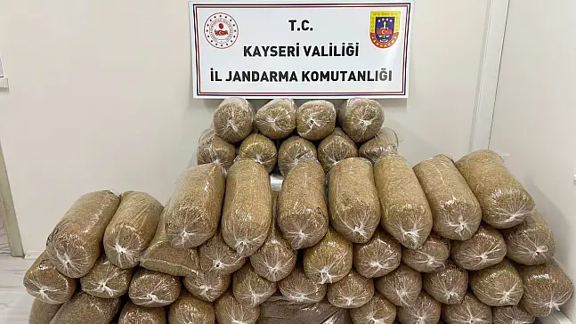 Yahyalı'da durdurulan araçta 285 kilo ele geçirildi