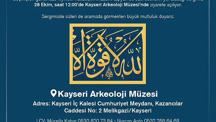 Hüsn-i Hat eserleri Kayseri'de