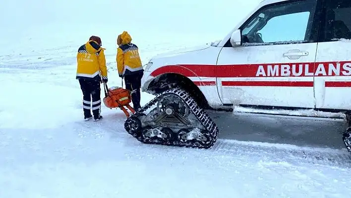 Zorlu şartlarda can kurtarma mücadelesi...