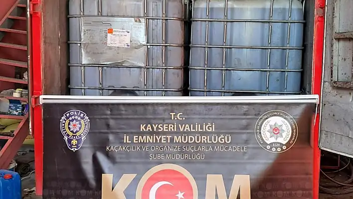 12 ton karışımlı akaryakıt ele geçirildi