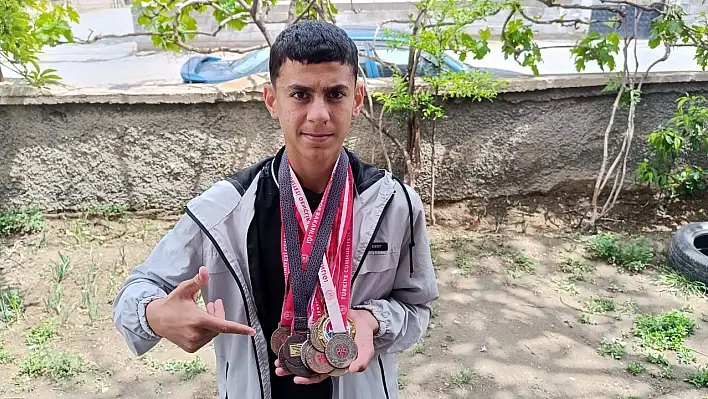 14 yaşında 13 madalya kazandı! Hedefi milli takım