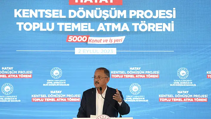 '200 bin konutun inşaatına başladık'