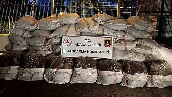 Tonlarca kaçak tütün ele geçirildi