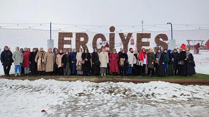 45 kadın kursiyer Erciyes'i ilk kez gördüler