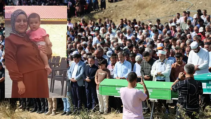 5 kişi son yolculuğuna uğurlandı... Minik bebek annesiyle defnedildi