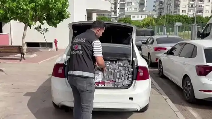 1 milyon 200 bin TL'lik kaçak sigara ele geçirildi