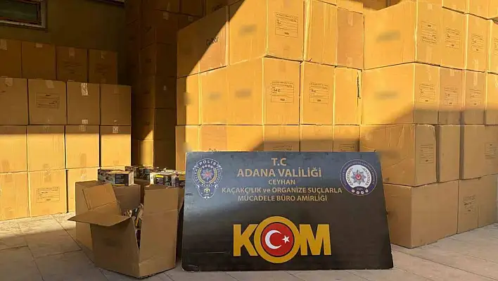 11 milyon 730 bin kaçak makaron ele geçirildi