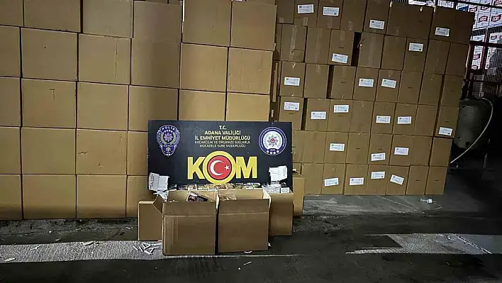13 milyon liralık makaron ele geçirildi