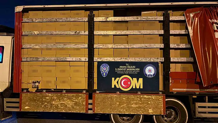 Adana'da 14 milyon 340 bin adet kaçak ele geçirildi