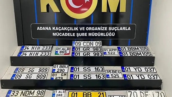 27  adet sahte plaka ele geçirildi
