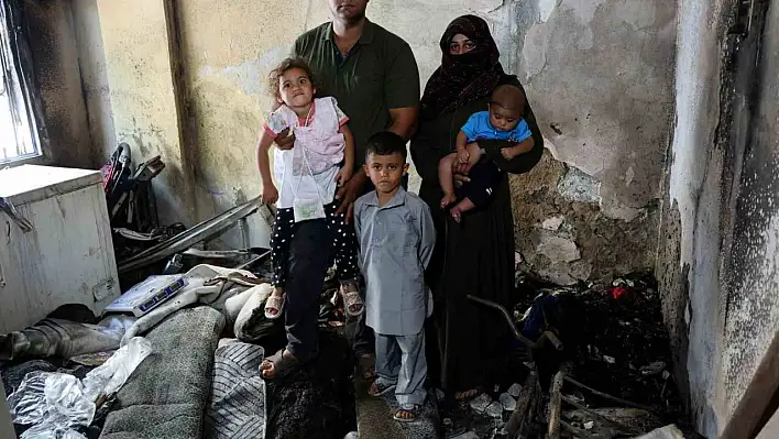 5 kişilik aile uykudayken evleri ateşe verildi
