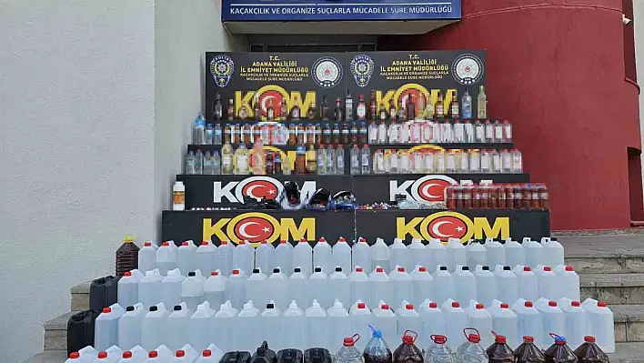 660 litre sahte içki ele geçirildi