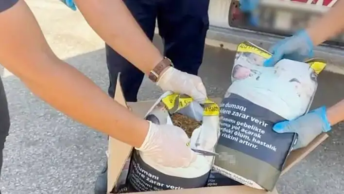 Adana'da 7 bin 500 kilo kaçak tütün ele geçirildi!