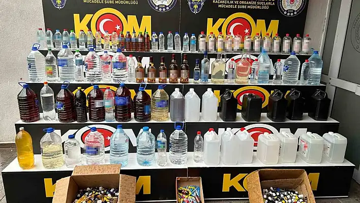 86 litre kaçak etil alkol ele geçirildi