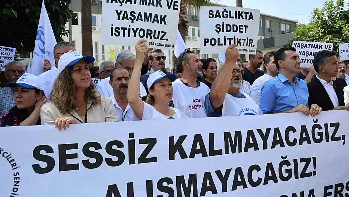 Doktora şiddet protesto edildi