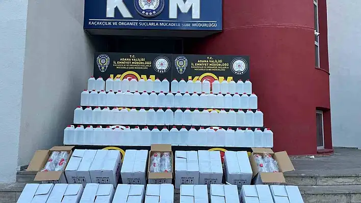 2 ton etil alkol ele geçirildi