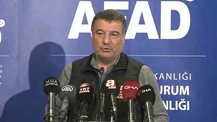 AFAD Risk Azaltma Genel Müdürü Orhan Tatar'dan Kayseri açıklaması...