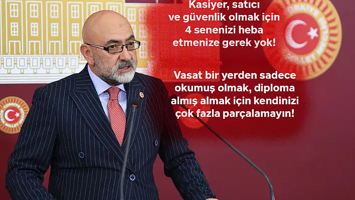 AK Parti Kayseri Milletvekili ezber bozdu: 4 yıllık okumuş markette kasiyer, AVM'de satıcı güvenlik görevlisi görünce içim parçalanıyor!