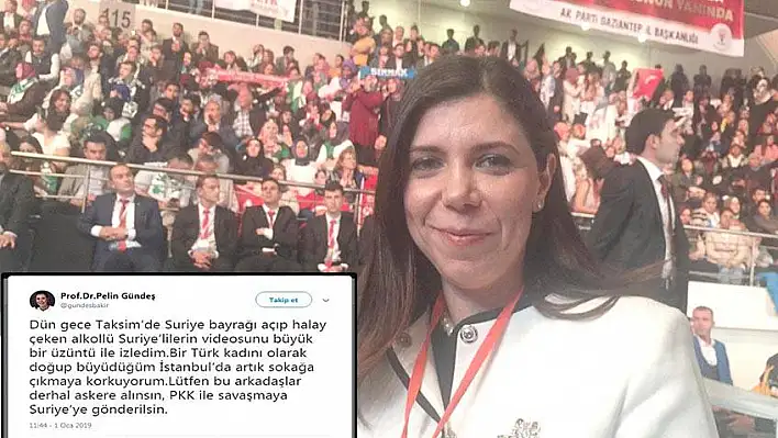 AK Partili eski vekil Prof. Dr. Pelin Gündeş Bakır'dan Suriyeli çıkışı